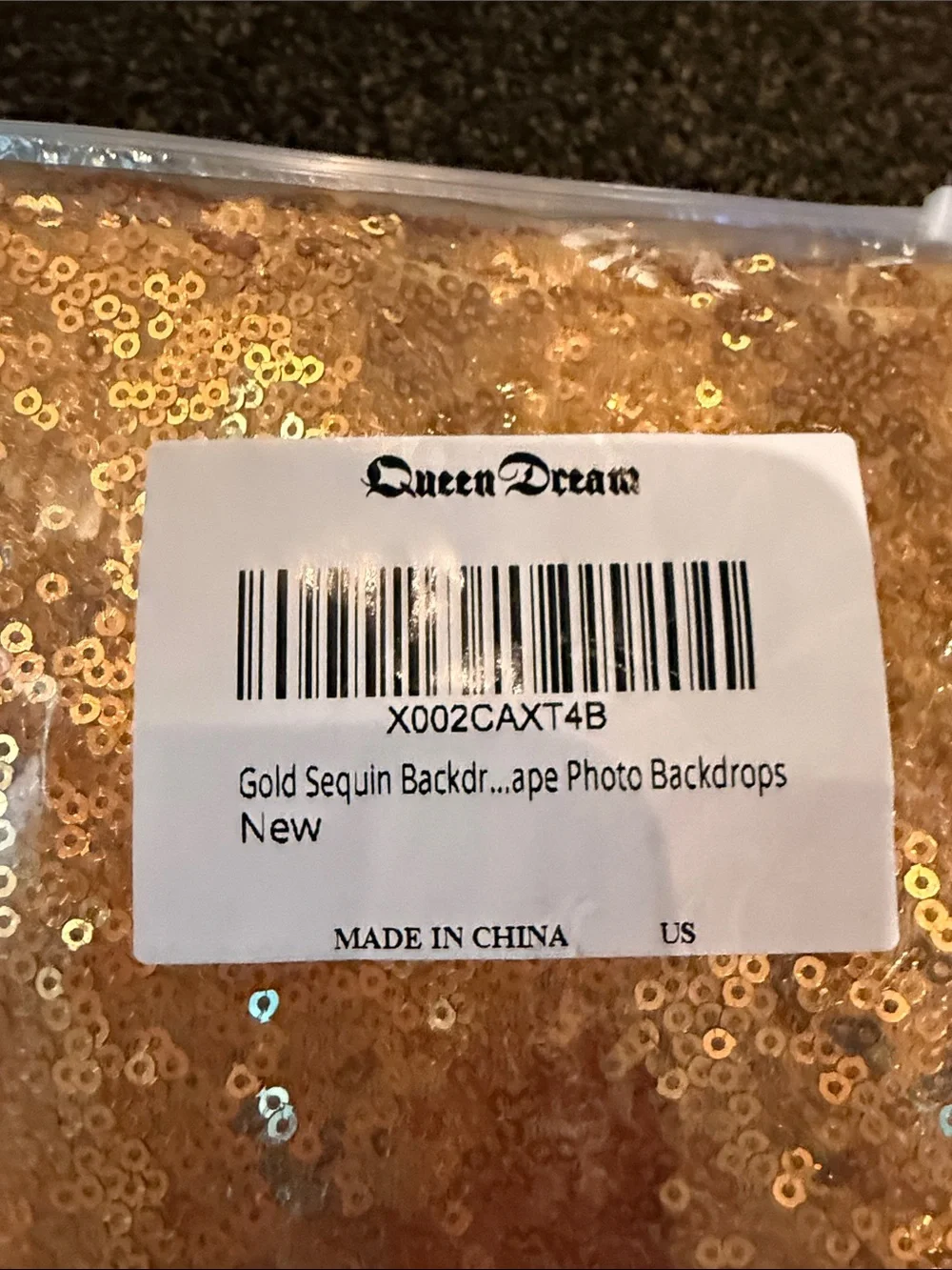 Gold Sequin Tablecloth for Home Party Supplies - Sparkling Gold